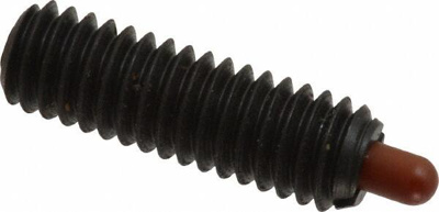 5/16-18, 1" Thread Length, 3/16" Plunger Projection, Steel Threaded Spring Plunger