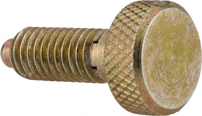 1/4-20, 1/2" Thread Length, 0.123" Max Plunger Diam, 1 Lb Init to 4 Lb Final End Force, Knob Handle 