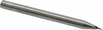 0.014", 0.021" LOC, 1/8" Shank Diam, 1-1/2" OAL, 2 Flute, Solid Carbide Square End Mill