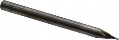 0.034", 0.051" LOC, 1/8" Shank Diam, 1-1/2" OAL, 2 Flute, Solid Carbide Square End Mill