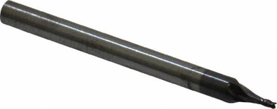 0.035", 0.0525" LOC, 1/8" Shank Diam, 1-1/2" OAL, 2 Flute, Solid Carbide Square End Mill