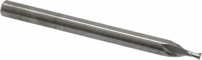 0.053", 0.0795" LOC, 1/8" Shank Diam, 1-1/2" OAL, 2 Flute, Solid Carbide Square End Mill