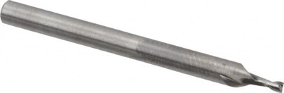 0.054", 0.081" LOC, 1/8" Shank Diam, 1-1/2" OAL, 2 Flute, Solid Carbide Square End Mill