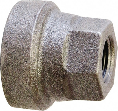 Size 1-1/4 x 1", Class 125, Cast Iron Black Pipe Reducing Coupling