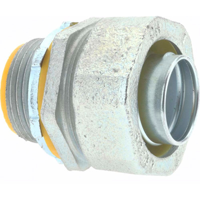 Conduit Connector: For Liquid-Tight, Malleable Iron, 1" Trade Size