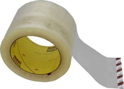 Packing Tape: 3" Wide, Clear, Rubber Adhesive