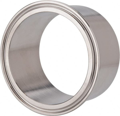 Sanitary Stainless Steel Pipe Tank Welding Ferrule: 3", Clamp Connection