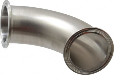 Sanitary Stainless Steel Pipe 90 &deg; Elbow, 2", Clamp Connection