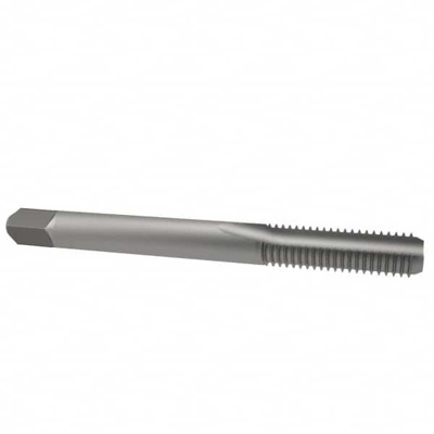 Spiral Point Tap: 5/16-18, UNC, 2 Flutes, Bottoming, 3B, High Speed Steel, Bright Finish