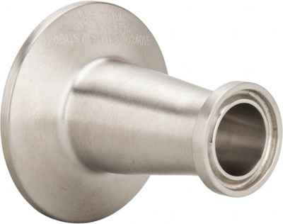 Sanitary Stainless Steel Pipe Concentric Reducer: 1 x 3/4", Clamp Connection