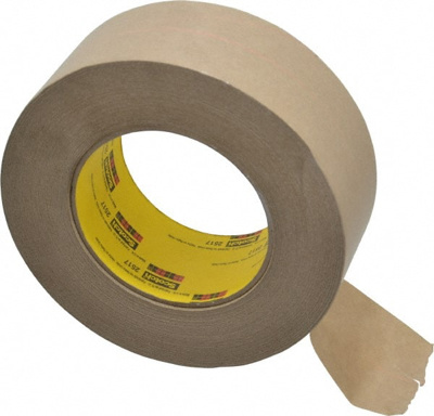 Masking Tape: 2" Wide, 60 yd Long, 6.5 mil Thick, Brown