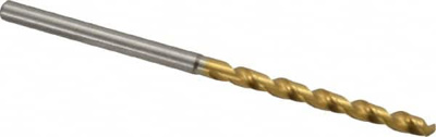 Jobber Length Drill Bit: 0.1098" Dia, 130 &deg;, Vanadium High Speed Steel