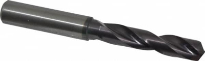 Screw Machine Length Drill Bit: 0.4062" Dia, 140 &deg;, Solid Carbide