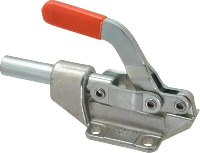 850 Lb Load Capacity, Flanged Base, Carbon Steel, Standard Straight Line Action Clamp