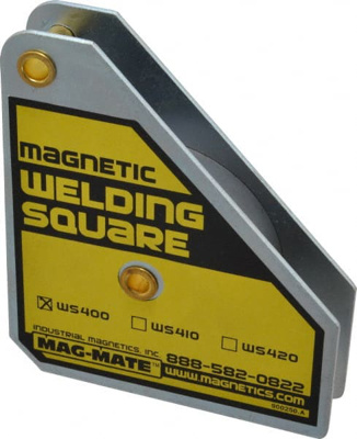3-3/4" Wide x 3/4" Deep x 4-3/8" High, Rare Earth Magnetic Welding & Fabrication Square