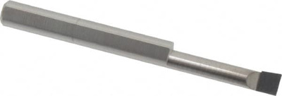 Corner Radius Boring Bar: 0.16" Min Bore, 3/4" Max Depth, Right Hand Cut, Submicron Solid Carbide 3/