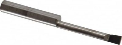Corner Radius Boring Bar: 0.18" Min Bore, 1-1/4" Max Depth, Right Hand Cut, Submicron Solid Carbide