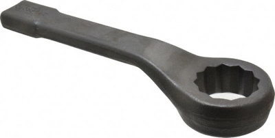 Box End Striking Wrench: 2-7/16", 12 Point, Single End
