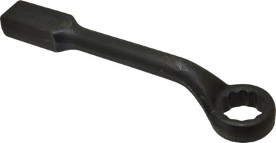 Box End Striking Wrench: 1-3/8", 12 Point, Single End