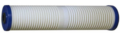 Plumbing Cartridge Filter: 4-1/2" OD, 20" Long, 5 micron, Cellulose Fiber