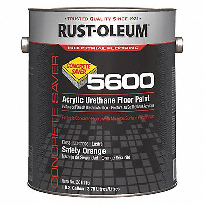 H7195 Floor Paint Safety Orange 1 gal Can