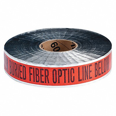 Detctbl Underground Tape Orng/Blk 1000ft