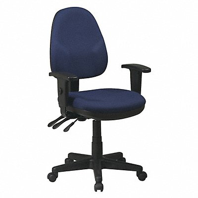 Desk Chair Fabric Navy 15-20 Seat Ht