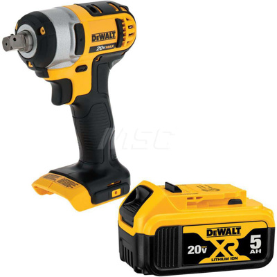 Cordless Impact Wrenches & Ratchets; Voltage: 20.00 ; Drive Size (Inch): 1/2 ; Battery Chemistry: Li