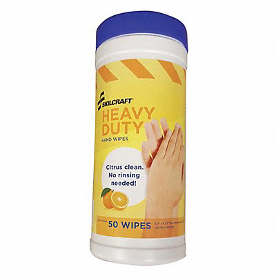 Hand Cleaner Wipes 6.3 x 6.25 50 Wipes