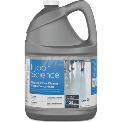 Floor Science Neutral Floor Cleaner Concentrate: 1 gal Container, Use On Hard Surfaces
