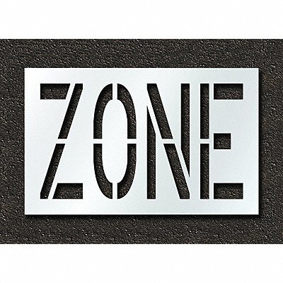 Pavement Stencil Zone 24 in