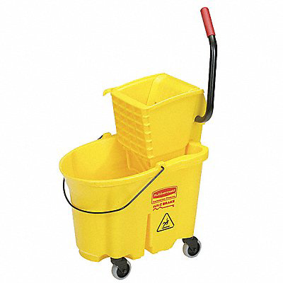 Mop Bucket and Wringer 8-3/4 gal Yellow