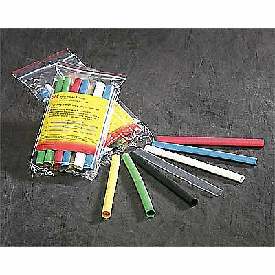 Shrink Tubing 4 ft Blk 1 in ID PK5