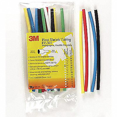 Shrink Tubing 4 ft Red 0.5 in ID PK100