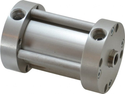 Double Acting Rodless Air Cylinder: 1-1/8" Bore, 2" Stroke, 250 psi Max, 1/8, Head or Cap Mount