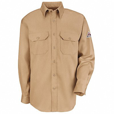 G7302 FR Long Sleeve Shirt Button Khaki LT