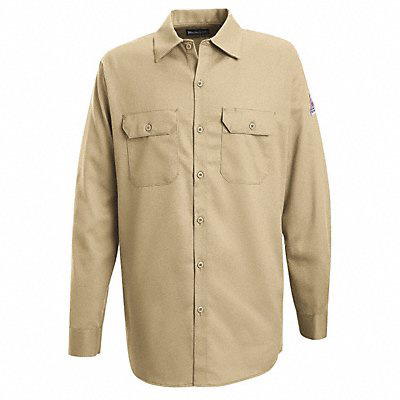 G7306 FR Long Sleeve Shirt Button Khaki 3XL