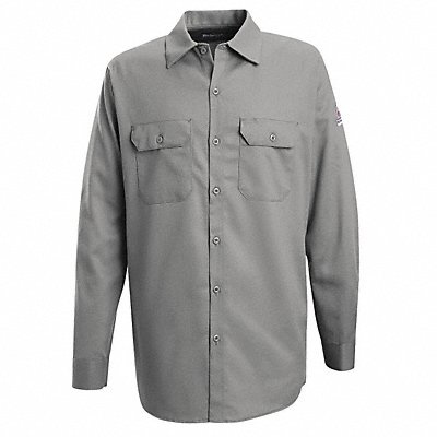 G7306 FR Long Sleeve Shirt Button Gray 2XL