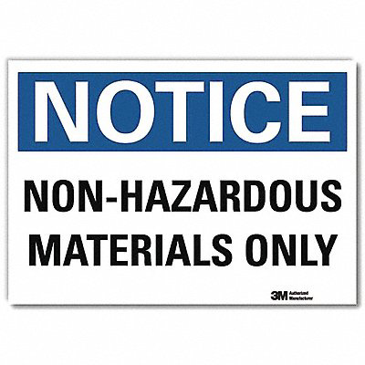 Notice Sign 5 in x 7 in Rflct Sheeting