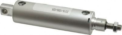 Double Acting Rodless Air Cylinder: 1-1/8" Bore, 2-5/8" Stroke, 200 psi Max, 1/8 NPTF Port