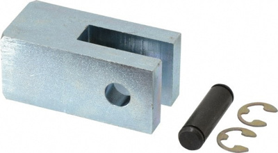 Air Cylinder Rod Clevis: 2-1/2 & 3" Bore, Steel, Use with ARO Economair Cylinders