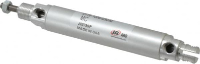 Double Acting Rodless Air Cylinder: 3/4" Bore, 3" Stroke, 200 psi Max, Double End & Pivot Mount