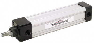 Double Acting Rodless Air Cylinder: 1-1/2" Bore, 1" Stroke, 250 psi Max, Side Tapped Mount