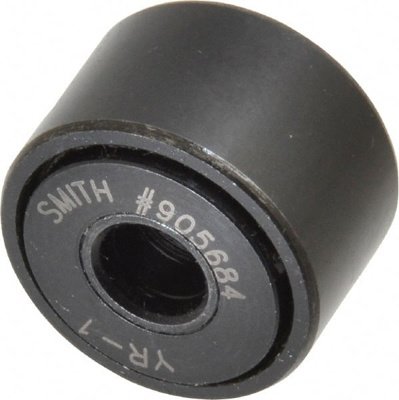 Cam Yoke Roller: Non-Crowned, 0.3125" Bore Dia, 1" Roller Dia, 0.625" Roller Width, Needle Roller Be