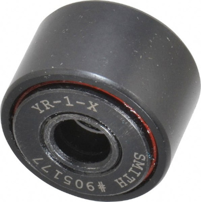 Cam Yoke Roller: Non-Crowned, 0.3125" Bore Dia, 1" Roller Dia, 0.625" Roller Width, Needle Roller Be