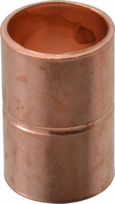 Wrot Copper Pipe Coupling: 3/8" Fitting, C x C, Solder Joint