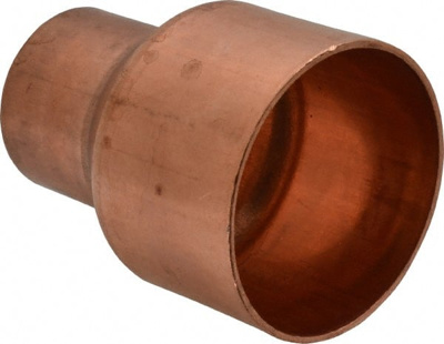 Wrot Copper Pipe Reducer: 2" x 1-1/4" Fitting, C x C, Solder Joint