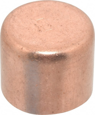 Wrot Copper Pipe End Cap: 1" Fitting, C, Solder Joint