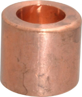Wrot Copper Pipe Flush Bushing: 1/2" x 1/4" Fitting, FTG x C, Solder Joint