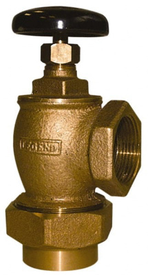 1-1/4" Pipe, 60 psi WOG Rating, Female Union x FNPT End Connections, Handwheel Convector Steam Angle